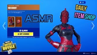 ASMR | Fortnite Red Knight Skin Is Back! Daily Item Shop Update 🎮🎧Relaxing Whispering😴💤 screenshot 2