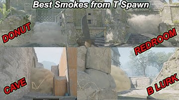 CS2 Ancient Smokes from T Spawn – Red Room, Donut, Cave & B Lurk! PART 1