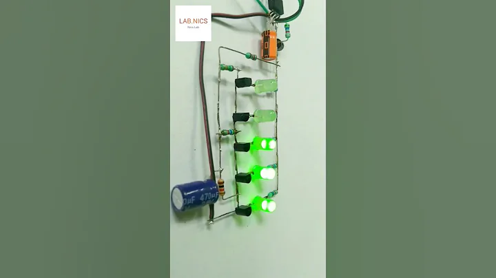 Running Led chaser using bc547 transistor #ledchaser #diy #project #ledcircuit #electronicsproject