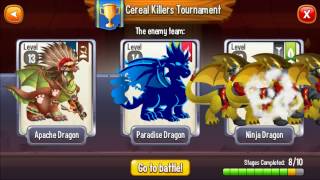 Dragon city - Battle Cereal killer Tournament to get Cereal killer dragon #8.