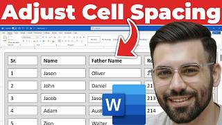 How to Adjust Cell Spacing for a Table in Word