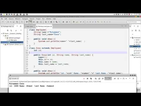 132 Java Dynamic Binding الربط المتغير جافا