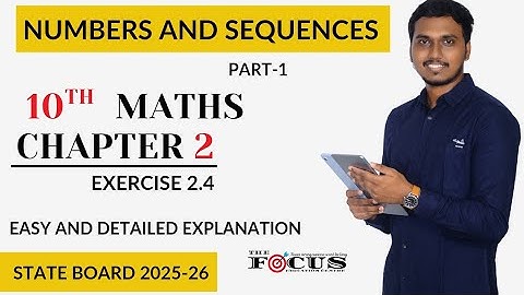 10th Maths Chapter 2 Exercise 2.4 | Numbers and Sequences | Samacheer 2025-26 | 10th Maths