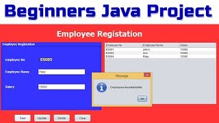 Beginners Java Simple Project using Java and Mysql