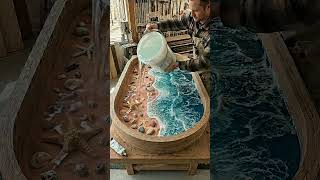 Making an Ocean Beach Epoxy Resin Table