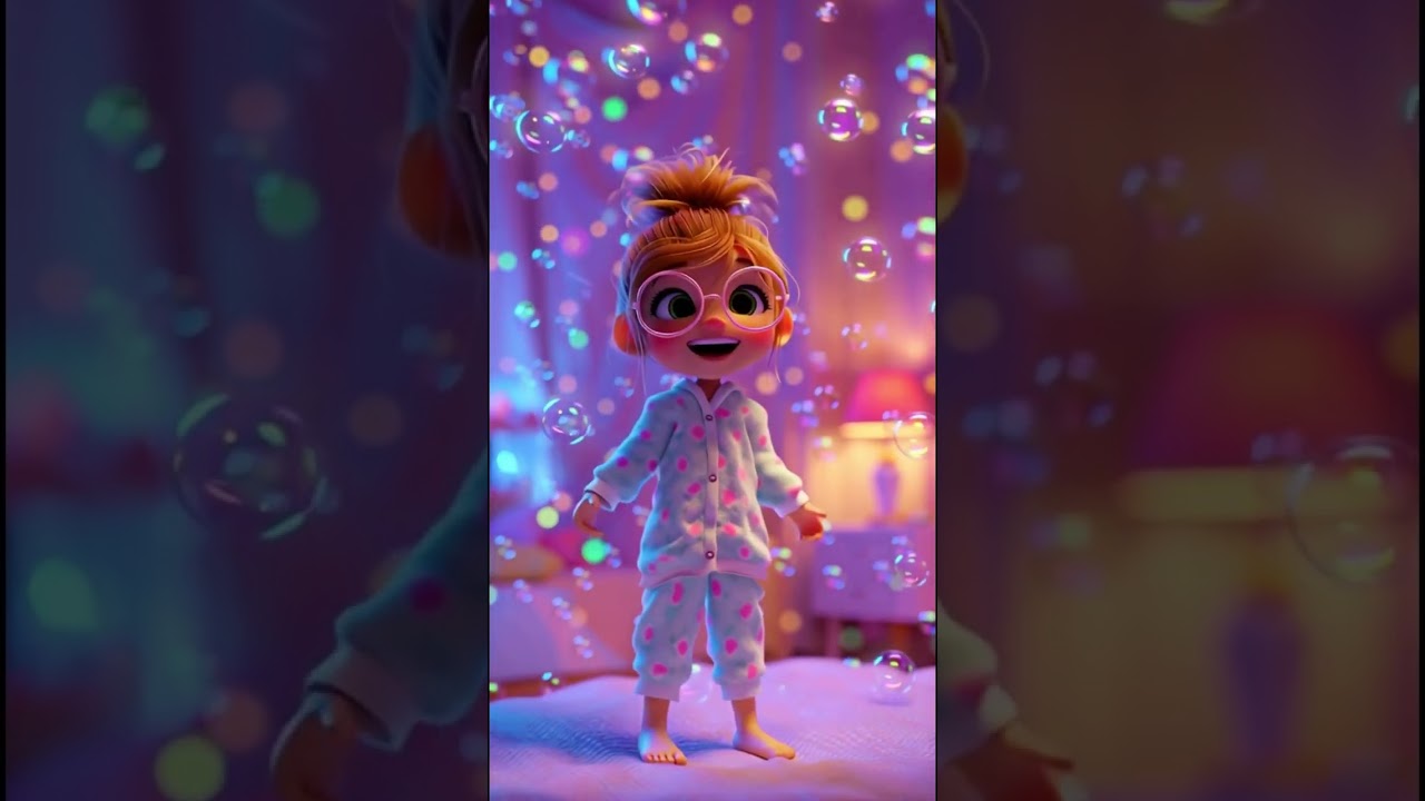 Bath Time Clean-Up + Pajama Lights Out! 8 Min Bedtime Routine | @KidsTuneWorldREAL