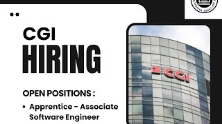 CGI Hiring Apprentice & Associate Software Engineer | Freshers Jobs Bangalore | 25K–30K Salary