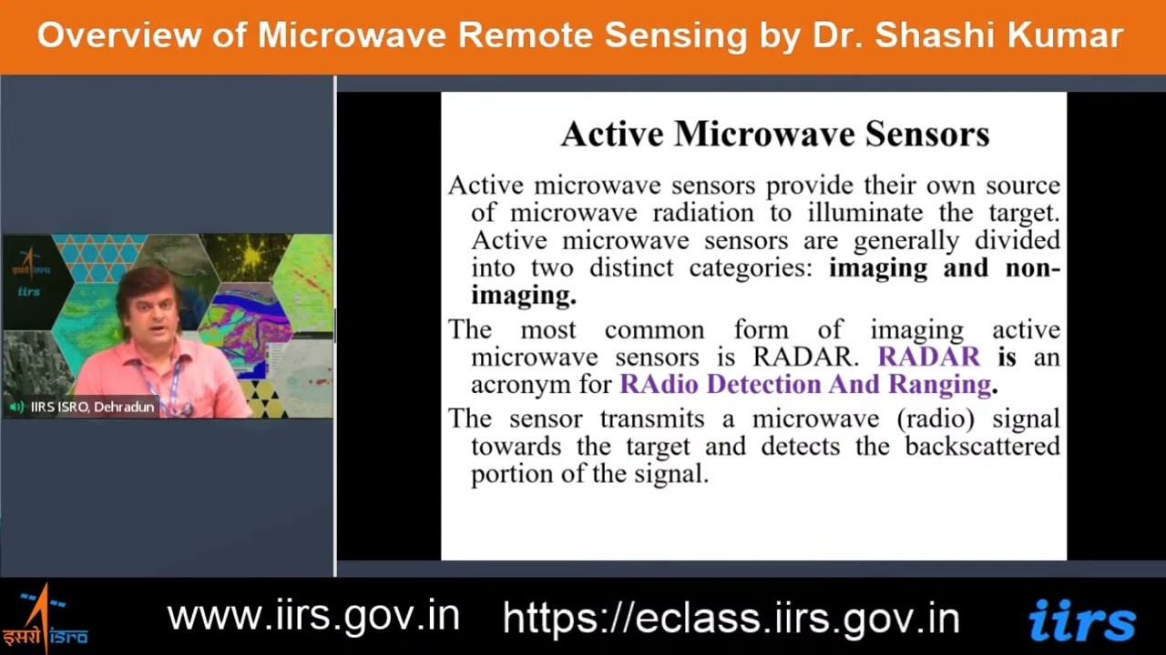 Overview of Microwave Remote Sensing by Dr. Shashi Kumar