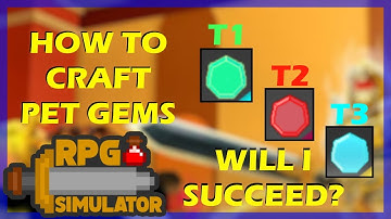 CRAFTING T3 PET GEMS !!!RPG SIMULATOR (ROBLOX)
