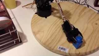 Lynxmotion AL5D robotic arm under manual control