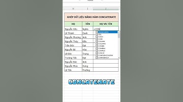 Cách ghép dữ liệu chuyên nghiệp trong excel