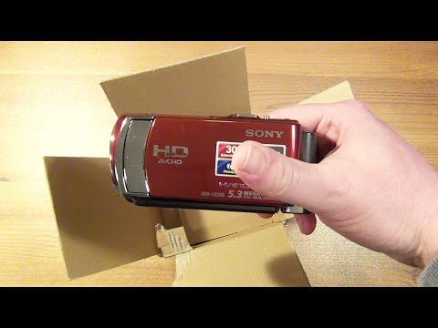Unboxing a 10€ Sony HDR-CX200 camcorder in unknown condition