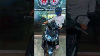 NVX 155 ABS PREMIUM NAVY MATCHING DENGAN HELMET KEITH 903 FLASHING BLUE💙 HELMET STENG YANG BERSIRIM
