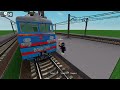 Еду из Москвы в Питербург  на поезде в Roblox. игра:russian railway chill game.