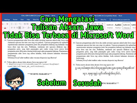 Teks Aksara Jawa Yang Tidak Terbaca Di Microsoft Word 2019 Lakukan Langkah Ini Youtube Teks Aksara Jawa Yang Tidak Terbaca Di Microsoft Word 2019 Lakukan Langkah Ini Youtube