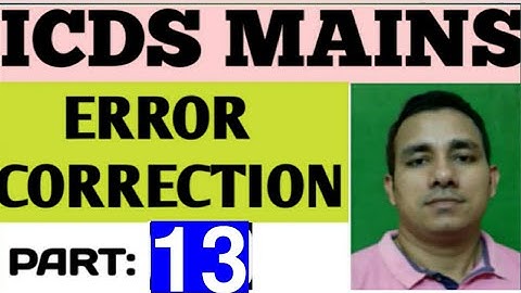 Error correction for icds