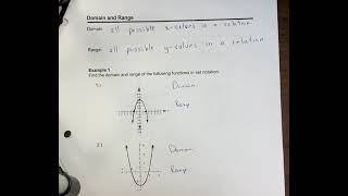 Domain and Range Set notation screenshot 5