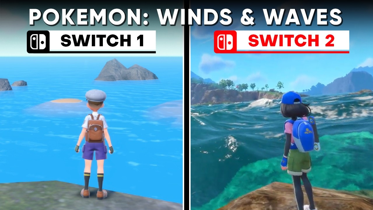 Pokémon Winds & Waves vs Pokémon Scarlet & Violet  | Graphics Comparison