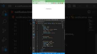 Notification button using css #css #shorts