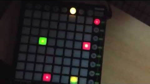 Novation Launchpad drum sequencer