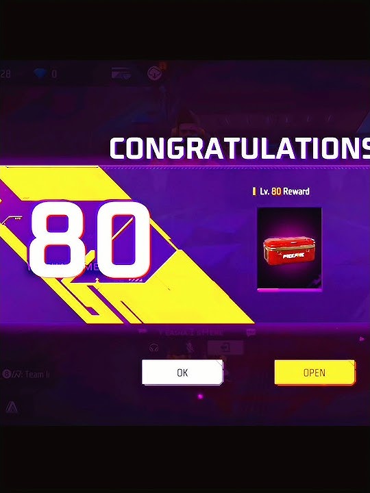 FREE FIRE  LEVEL UP 80 LEVEL REWARD NEW OLD N GOLD ACHIEVEMENT GARENA FREEFIRE Yᴇᴀsʜᴀ Gᴀᴍᴇʀ#shorts