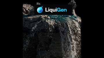 Realtime Waterfall in Liquigen and Blender