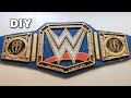 How to make universal championship title belt  diy wwe universal championship