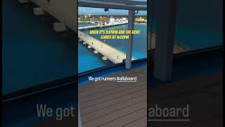 Carnival Jubilee Cozumel pier runners 😂 #cruise #paradise #carnivalcruise #cozumel