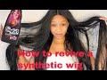 HOW TO REVIVE SYNTHETIC WIG | SYNTHETIC WIG MAINTENANCE | SOUTH AFRICAN YOUTUBER