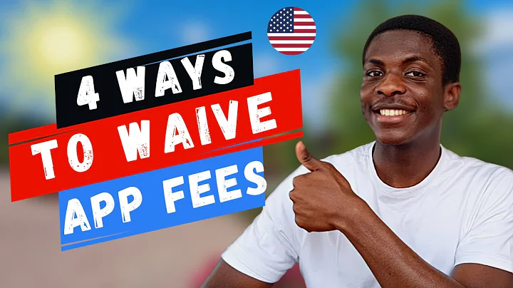 4 ways to get Application Fee Waivers for US universities