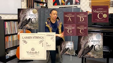 (English Subtitles) 戰琴試大砲 Trying Larsen Il Cannone, and mixing with other Larsen cello strings