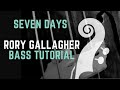 Seven days par rory gallagher le tutoriel contrebasse