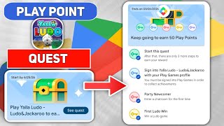 Yalla Ludo - Ludo&Jackaroo Play Point Quest ।। How To Complete Play Point Quest 2026