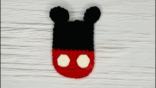 Mickey Trace Together Mini token pouch/ crochet pouch