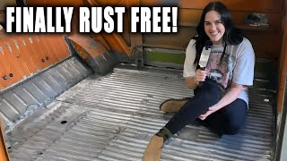 Rusty Cargo Floor Complete Replacement! | VW Bus Restoration Episode 60