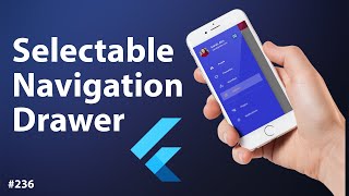 flutter tutorial - selectable sidebar menu & navigation drawer