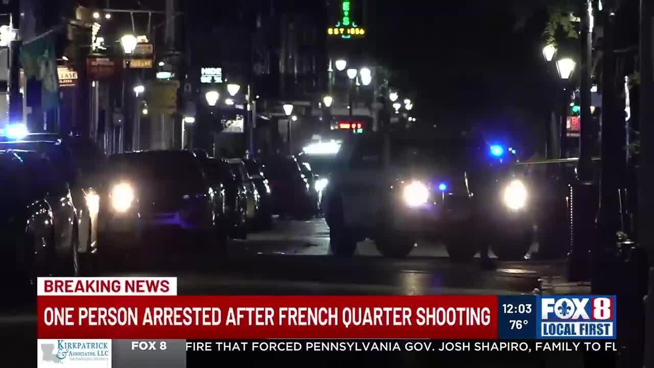 One person arrested after French Quarter shooting - YouTube