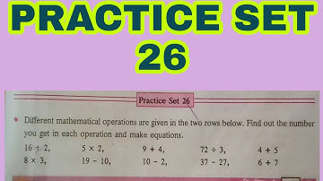 Chapter 10 Equations | practice set 26 class 6 maths maharashtra state board