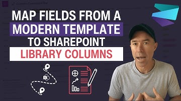 Map fields of a modern template to library columns in Microsoft Syntex