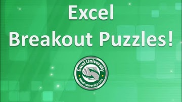 Excel Breakout Puzzles!