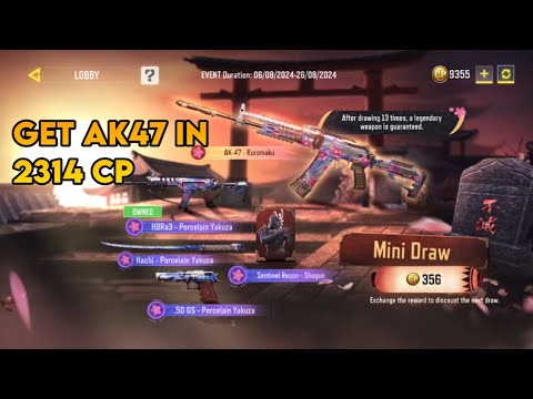 GET IN JUST 2310 CP AK47 KUROMAKU LEGENDARY CONFIRM UNLOCK CODM S7 MINI ...