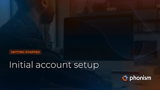 Initial account setup