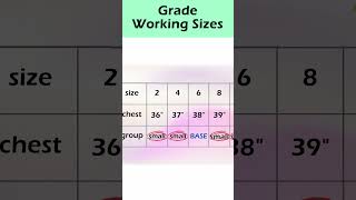 How to grade patterns with PAD system _ Grading Working Sizes [Digital Pattern Making]#short