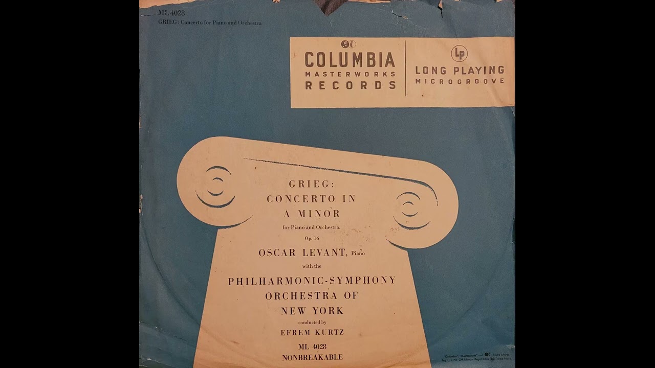 Oscar Levant, Philharmonic Symphony Orchestra of New York, Efrem Kurtz