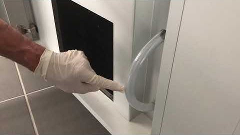 OCF Refrigerated Display Case - Emptying the manual drain