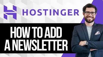 How to Add a Newsletter Subscription Block in Hostinger Website Builder