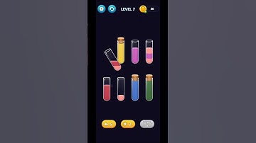 SORTPUZ Game Level 7 Relaxing Colour Sorting Puzzle Gameplay #puzzlegame #sortpuz #shorts