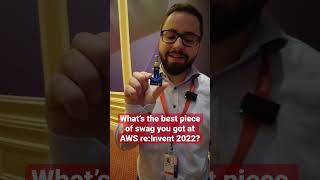 Best swag of AWS re:Invent? The cert lounge minifigure, of course! | People of AWS re:Invent #shorts