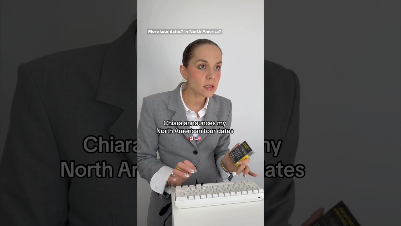 Chiara announces my North American tour dates #shorts