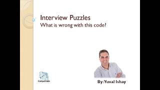 Java Interview Question - What is wrong with this code?